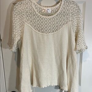 Cream Lace Blouse